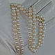 Beads 'Natural pearls-white d. .8,5-9,5' pearls 8,5-9,5 mm. VIDEO. Beads2. MaksimJewelryStudio. My Livemaster. Фото №4