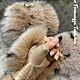 Сумочка из меха песца «Рысь». Сумка с фермуаром. Татьяна Гогошидзе (tf_fur_workshop). Ярмарка Мастеров.  Фото №4