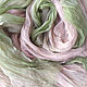 Batik stole 'Dusty rose and pistachio' natural silk. Wraps. Silk Batik Watercolor ..VikoBatik... Online shopping on My Livemaster.  Фото №2