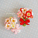Brooch 'Bouquet of flowers' (red). Brooches. Katy_Barysheva. My Livemaster. Фото №4