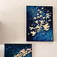 Oil painting and gold leaf 'Flight' abstraction gold birds. Pictures. HappyFingers Movie store (happyfingers). My Livemaster. Фото №4