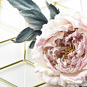 Украшения handmade. Livemaster - original item Flowers made of Rose fabric `Souvenir de Malmaison`. Handmade.