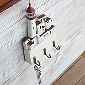 Ключница дрифтвуд | Островок с домиками и маяком