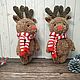 Knitted toys reindeer crocheted from plush yarn. Stuffed Toys. Amigurushka. My Livemaster. Фото №4