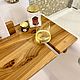 Tray/shelf for the bathroom made of solid elm 'Bath tray'. Trays. uloft. My Livemaster. Фото №5
