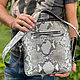Men's bag made of python leather in natural color. Men\'s bag. exotiqpython. Online shopping on My Livemaster.  Фото №2