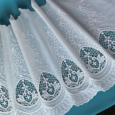 Материалы для творчества ручной работы. Ярмарка Мастеров - ручная работа Кружевное шитье, хлопок, ширина 33 см. Артикул 1360.. Handmade.