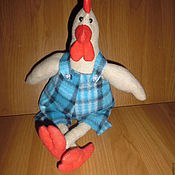 Куклы и игрушки handmade. Livemaster - original item Soft toy "Cockerel" of fleece and sintepon. Handmade.