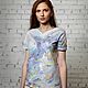 Футболка женская Uzor Wear с принтом Царевна-Лебедь Свет, 100% хлопок, Футболки, Москва,  Фото №1