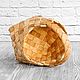 Basket woven from birch bark small. Birch bark basket. Basket. BirchStyle. My Livemaster. Фото №4
