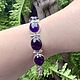 A bracelet with a large amethyst. Chain bracelet. serebro-i-kamni-1. Online shopping on My Livemaster.  Фото №2