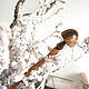Деревянная Шпилька для волос "Белый гриб" из бука и ореха, Шпилька, Таганрог,  Фото №1