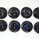 Order Ceramic buttons 'Blue'. TinaRita. Livemaster. . Buttons Фото №3