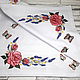Салфетка на центр стола Розы и лаванда, Скатерти, Псков,  Фото №1