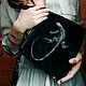 Author's bag 'Iguana' made of natural suede, Crossbody bag, Moscow,  Фото №1