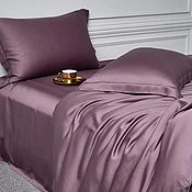 Для дома и интерьера handmade. Livemaster - original item Bed linen fabric tencel. Blueberries. Handmade.