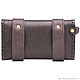 Leather clutch 'Smith' (brown). Wallets. Russian leather Guild. Online shopping on My Livemaster.  Фото №2