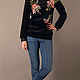 Elegant jacket with embroidery ' Velvet temptation'. Pullover Sweaters. KVITKA. Online shopping on My Livemaster.  Фото №2
