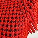 Red summer knitted dress. Dresses. Knitted with love. My Livemaster. Фото №4