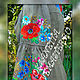 Order Embroidered linen dress 'wild flowers' Boho. Славяночка-вышиваночка (oksanetta). Livemaster. . Dresses Фото №3
