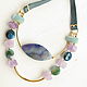 Necklace with amethyst 'still waters'necklace with agate,amazonite. Necklace. Irina Moro. My Livemaster. Фото №6
