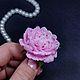 Заказать Брошь Пион оригинальный подарок брошь цветок ручной работы. Сказка - броши и серьги ручной работы. Ярмарка Мастеров. . Брошь-игла Фото №3