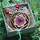 Янтра Тары, комбинация ясень, амарант и падук. Янтра. Yantra Wood. Интернет-магазин Ярмарка Мастеров.  Фото №2