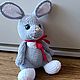 Вязаная игрушка амигуруми ручной работы, кролик. Амигуруми куклы и игрушки. Наталья. Интернет-магазин Ярмарка Мастеров.  Фото №2