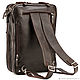 Заказать Кожаная сумка-рюкзак "Бигмэн" (коричневая). Кожинка. Ярмарка Мастеров. . Классическая сумка Фото №3