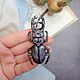 Order A beetle brooch made of polymer clay. AnnaMalnaya. Livemaster. . Brooches Фото №3