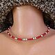Choker UNISEX: Coral and pearls, Chokers, Moscow,  Фото №1