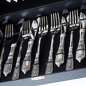 Свадебный салон handmade. Livemaster - original item Cutlery set EMPIRE for 6 persons (item 24 in box). Handmade.