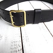 Аксессуары handmade. Livemaster - original item Men`s 50mm genuine leather belt. Handmade.