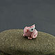 Pig minipig glass miniature pig Piglet. Miniature figurines. Myhappyhobby. Online shopping on My Livemaster.  Фото №2