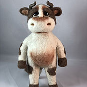 Куклы и игрушки handmade. Livemaster - original item felt toy: Bull. The symbol of the New year. Handmade.