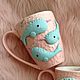 Ceramic mug with polymer clay decor. Mugs and cups. paragvai (paragvai). Online shopping on My Livemaster.  Фото №2
