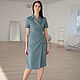  linen wrap dress with short sleeves, Dresses, Chelyabinsk,  Фото №1