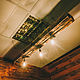 A loft style chandelier made of aged wood with three lamps, Chandeliers, Moscow,  Фото №1