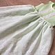 Linen sundress for girls ' Gentle lime', Childrens Dress, Ivanovo,  Фото №1