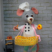 Куклы и игрушки ручной работы. Ярмарка Мастеров - ручная работа Juguete de ganchillo. Panadero de ratón. Handmade.