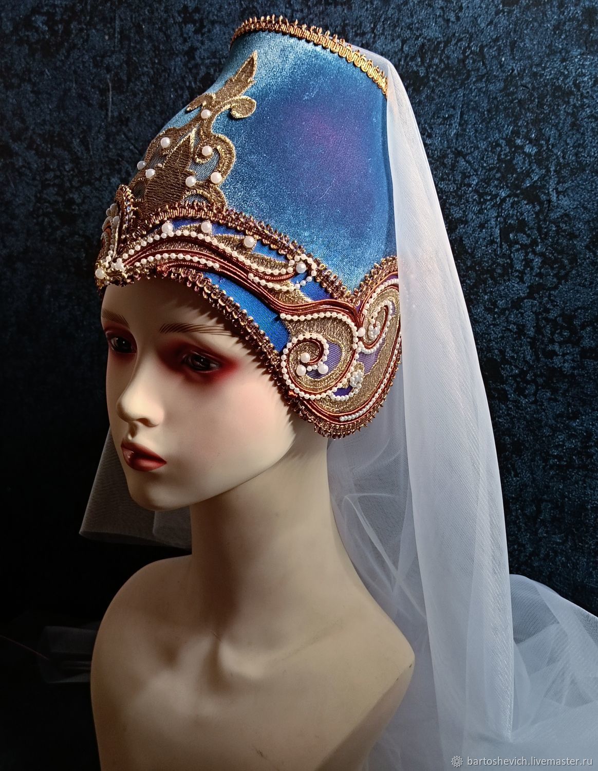 Medieval headdress 'Fleur', Carnival Hats, St. Petersburg,  Фото №1