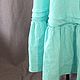 Linen, natural dress without sleeves, mint color. Dresses. Boho-Eklektika. Online shopping on My Livemaster.  Фото №2