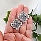 Серьги ромбы из бисера Изразцы. Серьги классические. BeadsGravity | Броши, серьги, колье. Интернет-магазин Ярмарка Мастеров.  Фото №2