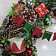 Christmas wreath 'Favorite holiday' 50 cm. Wreaths. Zuli. My Livemaster. Фото №4