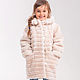 Children's fur coat made of natural mouton with a trimmed stripe, Childrens outerwears, Pyatigorsk,  Фото №1