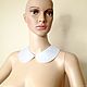 Collar Atlas / satin, white. Collars. ERIO SHOP. My Livemaster. Фото №4