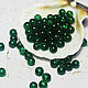 Round Beads 45 pcs 4mm Green Craquelure. Beads1. agraf. My Livemaster. Фото №6