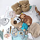 Милый ленивец - Подарочный бокс для младенца, Baby box. Подарок новорожденному. Кошака~Вышивака. Ярмарка Мастеров.  Фото №11