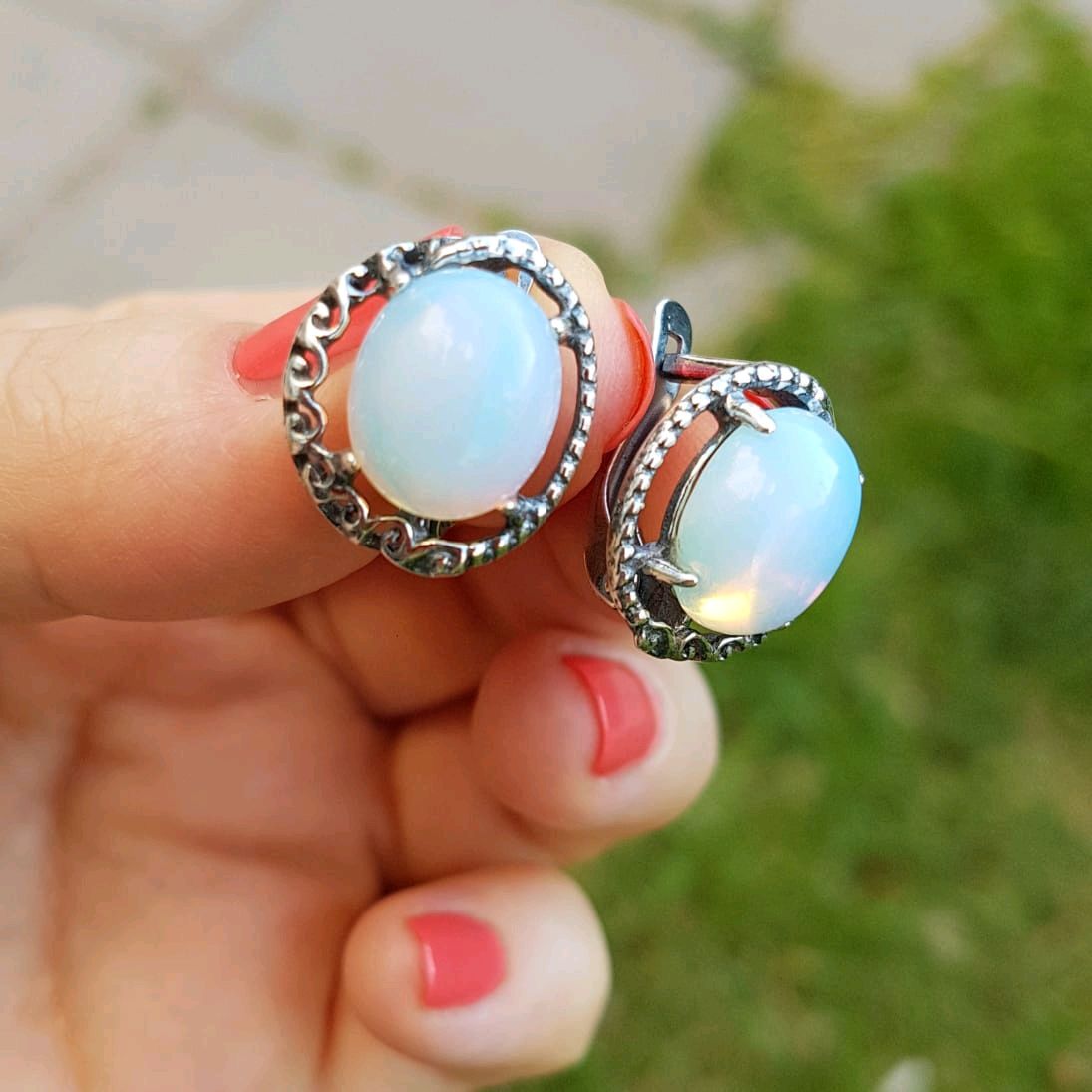Aaa Quality Cabochon Jewelry Gemstone Moonstone - Buy Rainbow Fire Moonstone,Cab