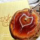 Order Pendant painted charm ' Loving arms '. Picture&miniature lacquer painting. Livemaster. . Pendants Фото №3